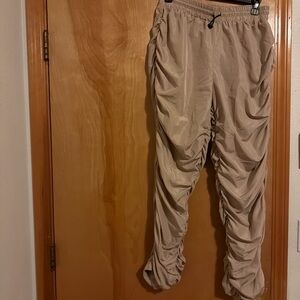 Women’s Tan Ruched Pants